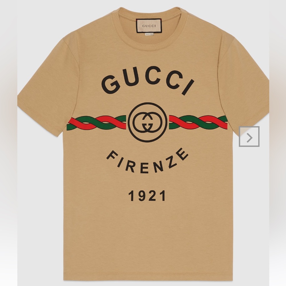 GUCCI INTERLOCKING G TORCHON COTTON T-SHIRT